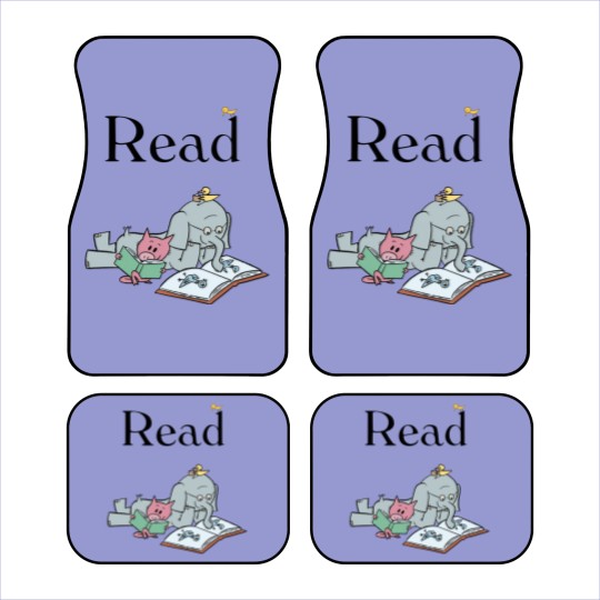 Discover It's A Good Day To Read Book - Elephant And Piggie Comic - Car Mats