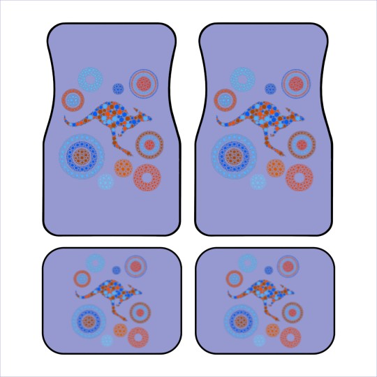 Discover Aboriginal Dot Art Kangaroo Color - Kangaroo - Car Mats