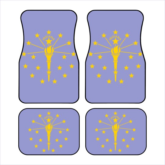 Discover Indiana State Flag Car Mats