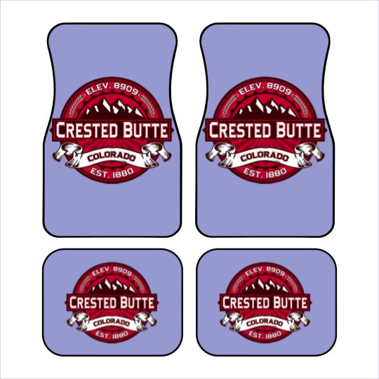 Discover Crested Butte Logo Car Mats