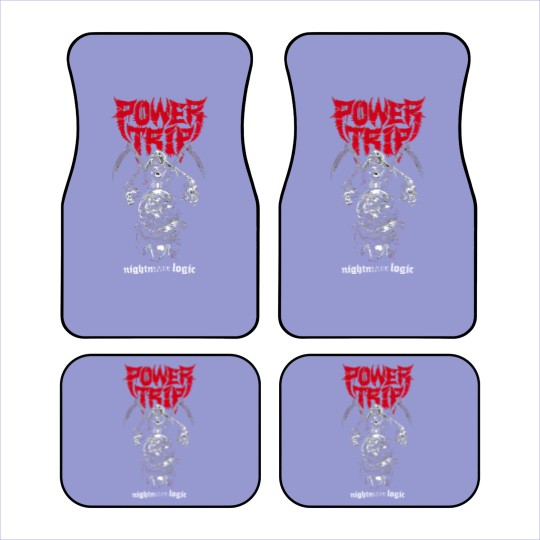 Discover Power Trip Short Sleeve Car Mats, Vintage Power Trip Car Mats, Retro Power Trip Car Mats
