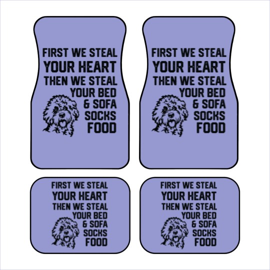 Discover Cockapoo Steal Your Heart Steal Your Bed and Sofa socks food 2 Car Mats