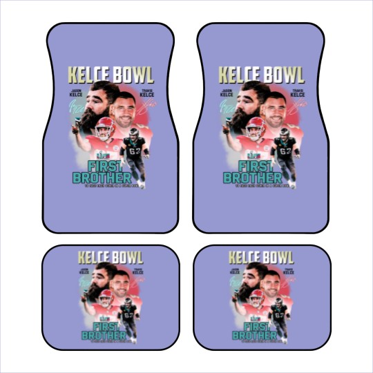 Discover Vintage Kelce Bowl Car Mats, Travis Kelce and Jason Kelce Bowl Car Mats