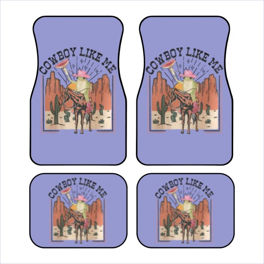 Discover You're a cowboy like me Car Mats, Cowboy Frog Car Mats