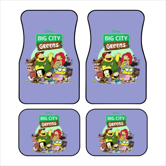 Discover Big City Greens Car Mats Big City Greens Family Car Mats Cricket Green Tilly Green Bill Green Car Mats
