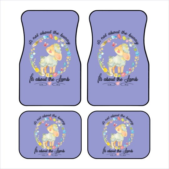 Discover Christian Easter Not About The Bunny Floral Lamb Car Mats