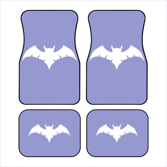 Discover Owlman Logo - White Car Mats