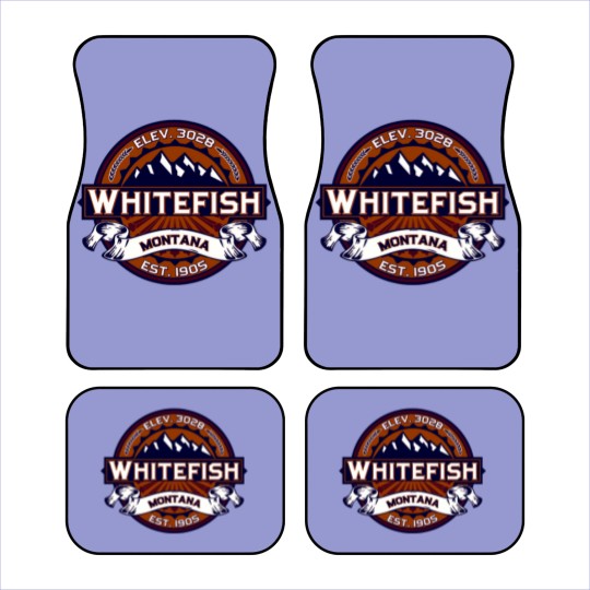 Discover Whitefish Vibrant Car Mats