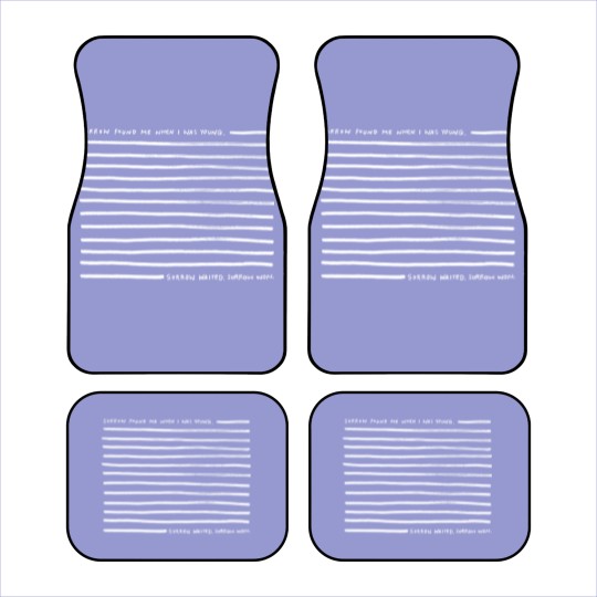 Discover Sorrow - The National - whiteSorrow - The National - white Car Mats