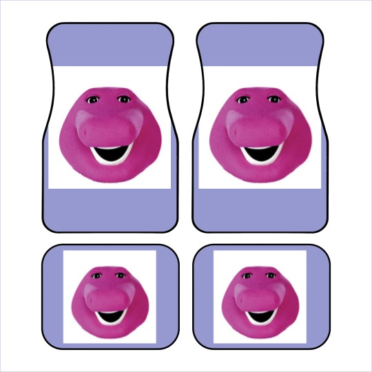 Discover Barney Face Car Mats