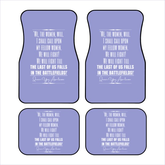 Discover Yaa Asantewaa Historical Quote Car Mats