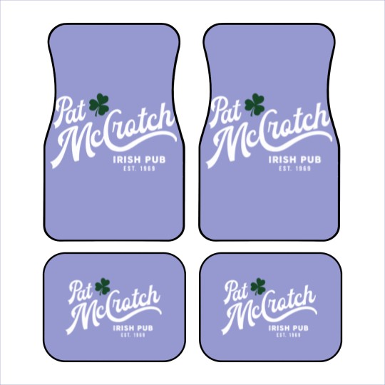 Discover Pat Mccrotch Car Mats | Saint Patrick's Day Funny Unisex Car Mats | Pat My Crotch