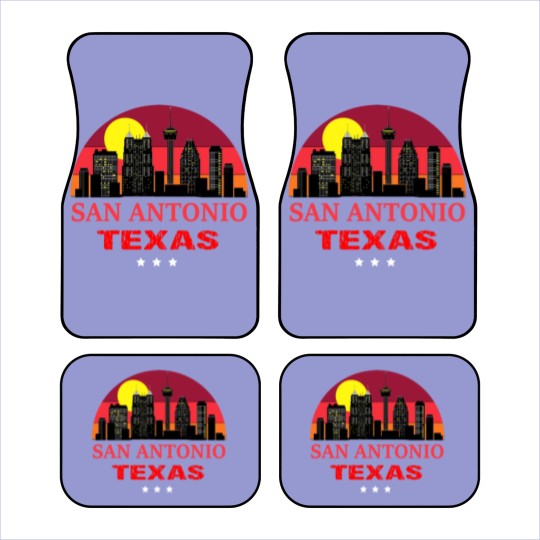 Discover Vintage San Antonio USA Souvenir Car Mats