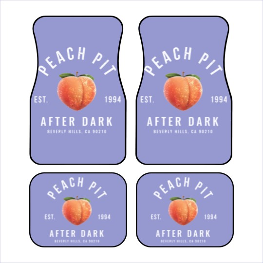 Discover Peach P After Dark - modern vintage logo - Peach P - Car Mats