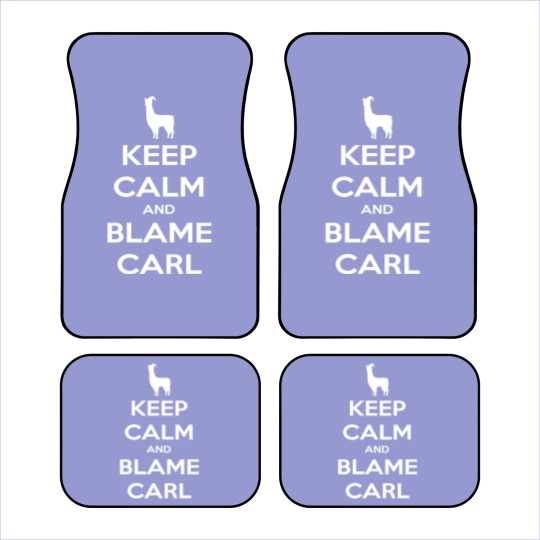 Discover Llamas with Hats Car Mats, Keep Calm and Blame Carl Essential Car Mats