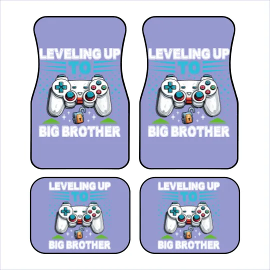 Discover Leveling up to Big Brother 2024 funny gamer Car Mats