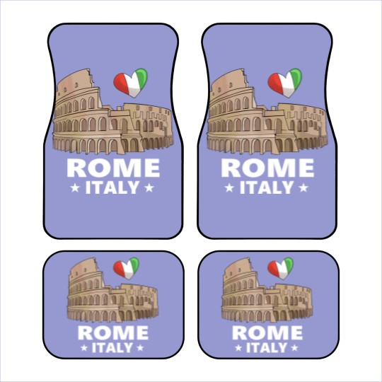 Discover I Love Rome Italy Colosseum Car Mats