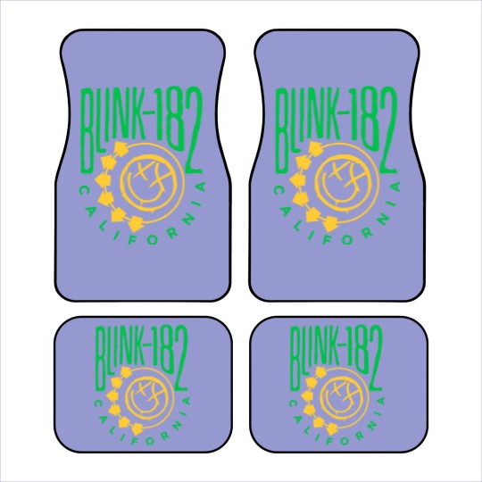 Discover Blink-128 Car Mats, Smiley Face Car Mats, Rock Show Car Mats,