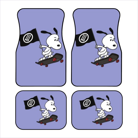 Discover Antifa anti-fascist dog Car Mats