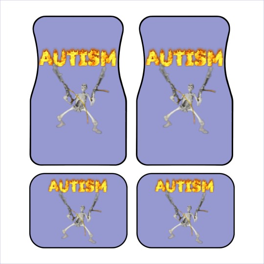 Discover autism skeleton meme t Car Mats