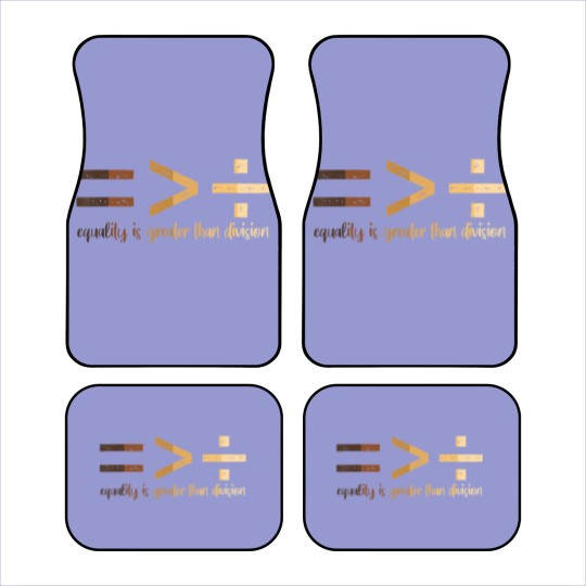 Discover equality is greater than division black history month math t Car Mats