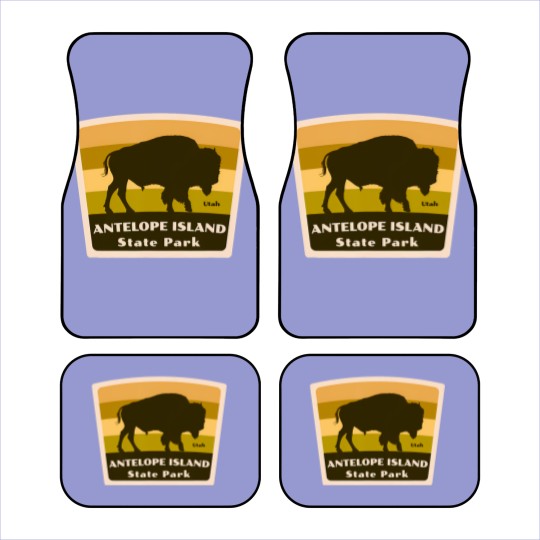 Discover antelope island state park utah bison herd souvenir Car Mats