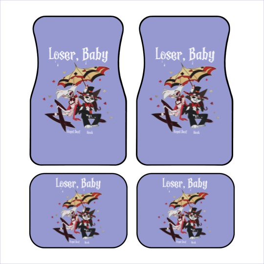 Discover Loser Baby Car Mats, Angel Dust & Husk Car Mats, Angel Dust Hazbin Hotel