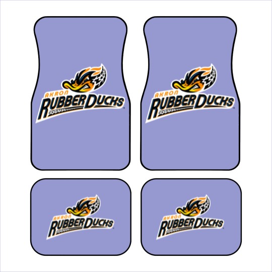 Discover Akron RubberDucks Logo Car Mats