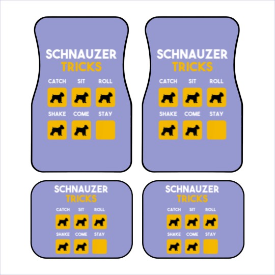 Discover Stubborn Schnauzer Tricks Funny Gift for Shnauzer Car Mats