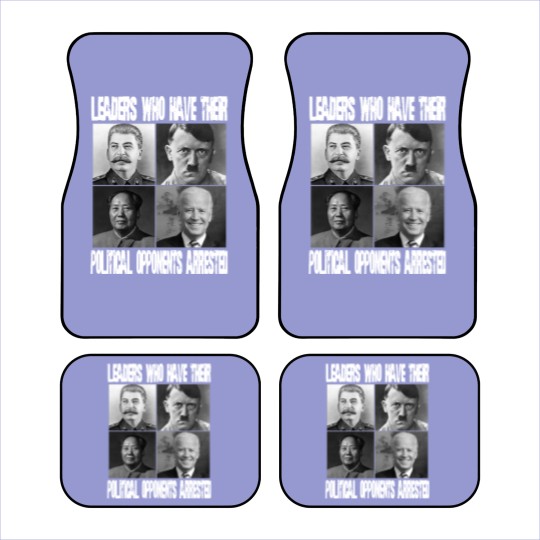 Discover Anti Biden Political Car Mats - "Leaders Who Arrest Opponents"