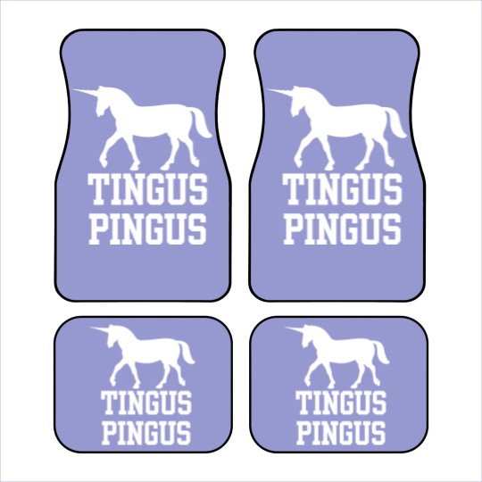 Discover Boston Basketball Fan Tingus Pingus Unicorn Car Mats