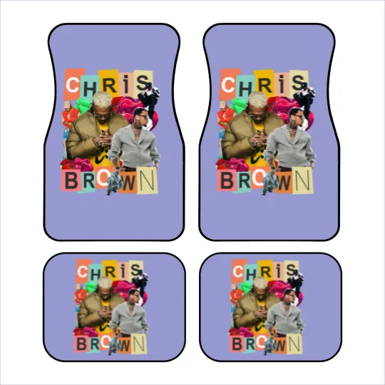 Discover Vintage Breezy Chris Brown Car Mats