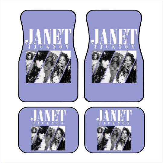 Discover Janet Jackson Signature Car Mats, 90s Vintage Janet Jackson Car Mats