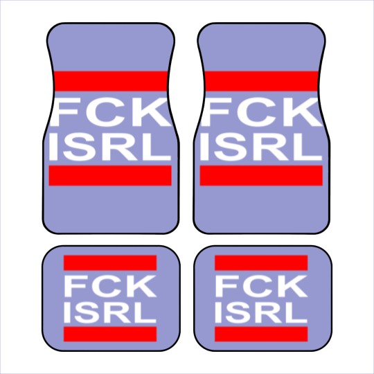 Discover Fck Isrl - Free Palestine - Boycott Israel dance Car Mats