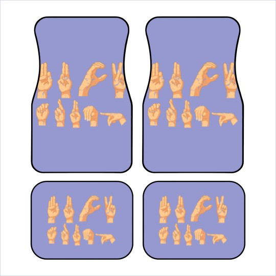 Discover ASL American Sign Language Fuck Trump Funny Car Mats
