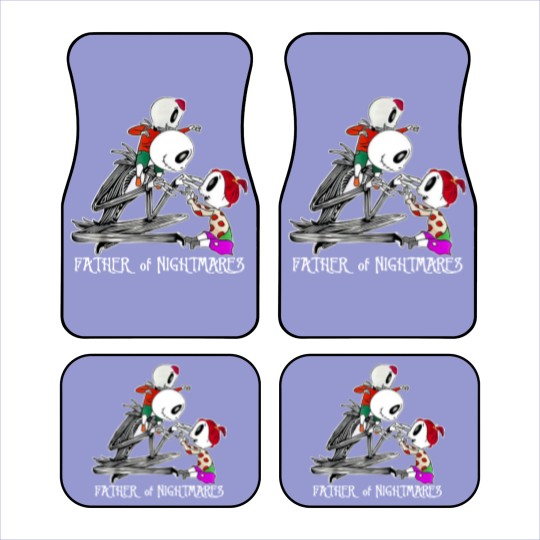 Discover Father Of Nightmares Vintage Car Mats, Skellington Car Mats