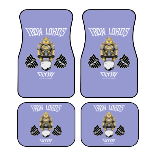 Discover Iron Lords Gym Black Car Mats