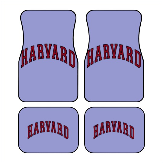 Discover Get Here Harvard University Car Mats - Arched Block - Officially Licensed Car Mats