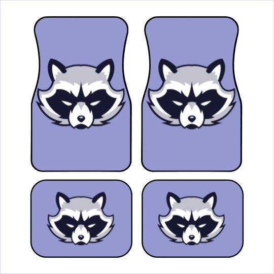 Discover Angry Raccoon - Raccoon - Car Mats