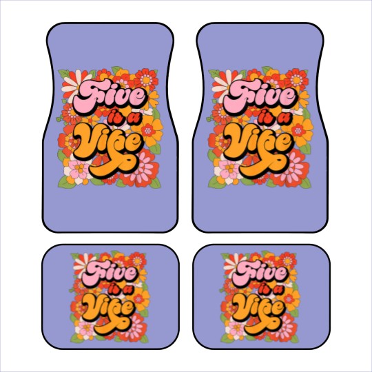 Discover Five is a Vibe 5th Birthday Party Car Mats