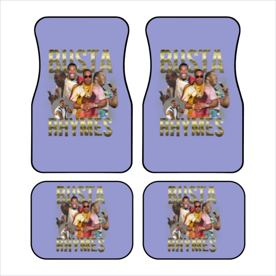 Discover Busta Rhymes Car Mats Vintage Hip Hop 90s Retro Graphic Car Mats