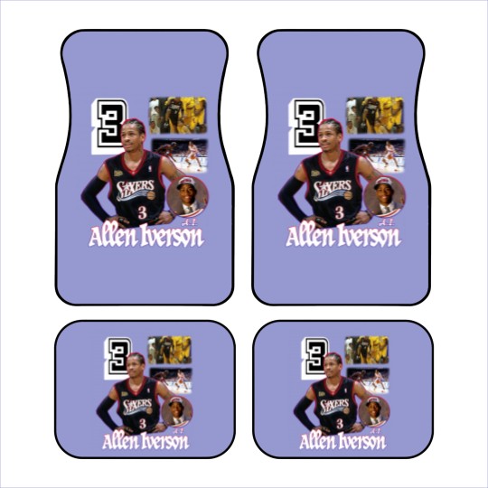 Discover Allen Iverson number 3 pro basketball player Car Mats