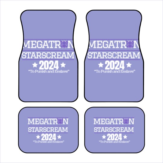 Discover Megatron Starscream 2024 Car Mats, Transformers, Decepticons, Funny Poltical Car Mats