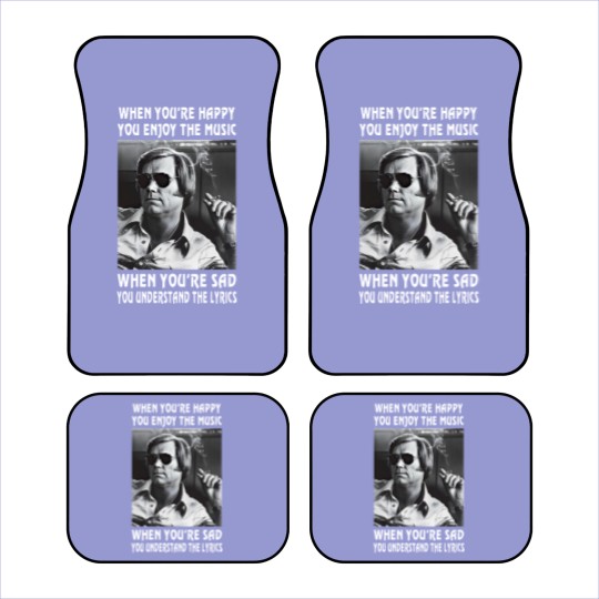 Discover George Jones Retro George Car Mats