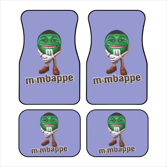 Discover M&Mbappe Kylian Mbappe Funny Meme Car Mats,  Mbape Football Parody Fan Gift