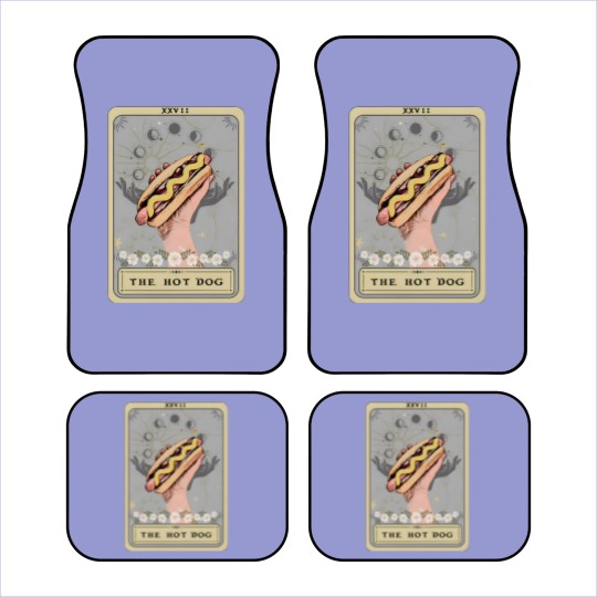 Discover Hot Dog Tarot Card Car Mats, Hot Dog Car Mats, Funny Hot Dog Car Mats Hot Dog Lover Car Mats Game day Car Mats Food Car Mats Hotdog Car Mats