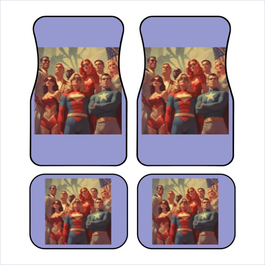 Discover justice society of America Car Mats