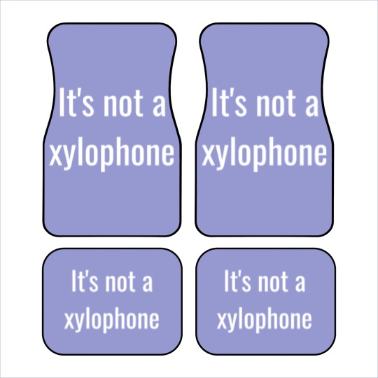 Discover It's not a xylophone Car Mats