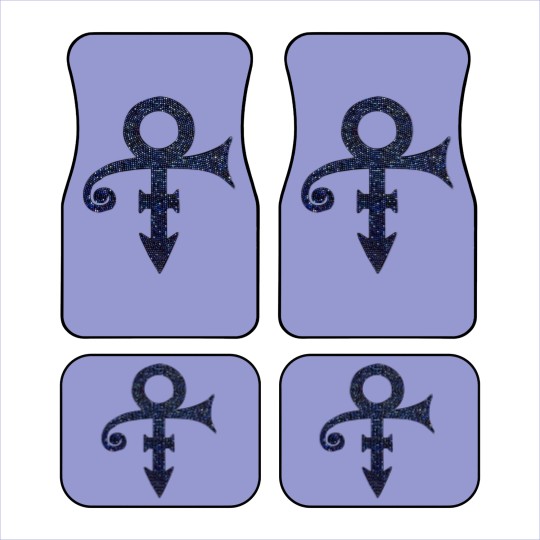 Discover Prince Unisex Car Mats: Purple Symbol (Diamante)