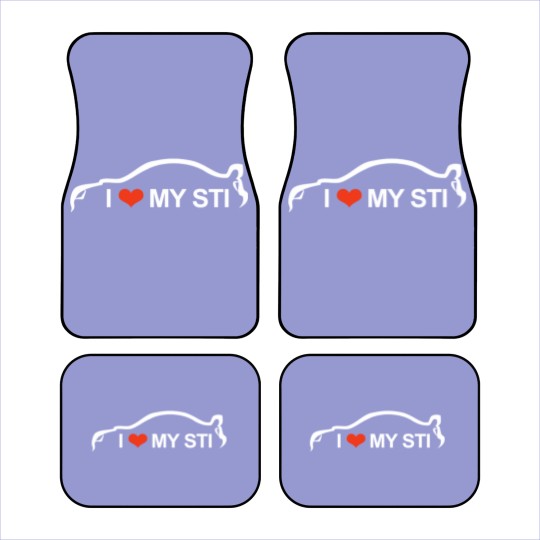 Discover STI Impreza "I love my STI" Car Mats